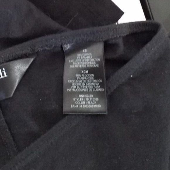 Norma Kamali Womens Black Leggings Size XS Cotton Blend Stretch Mid Rise - Picture 6 of 6